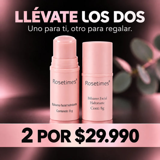 Pack de dos bálsamos faciales en stick por 29.990 pesos, uno para ti y otro para regalar