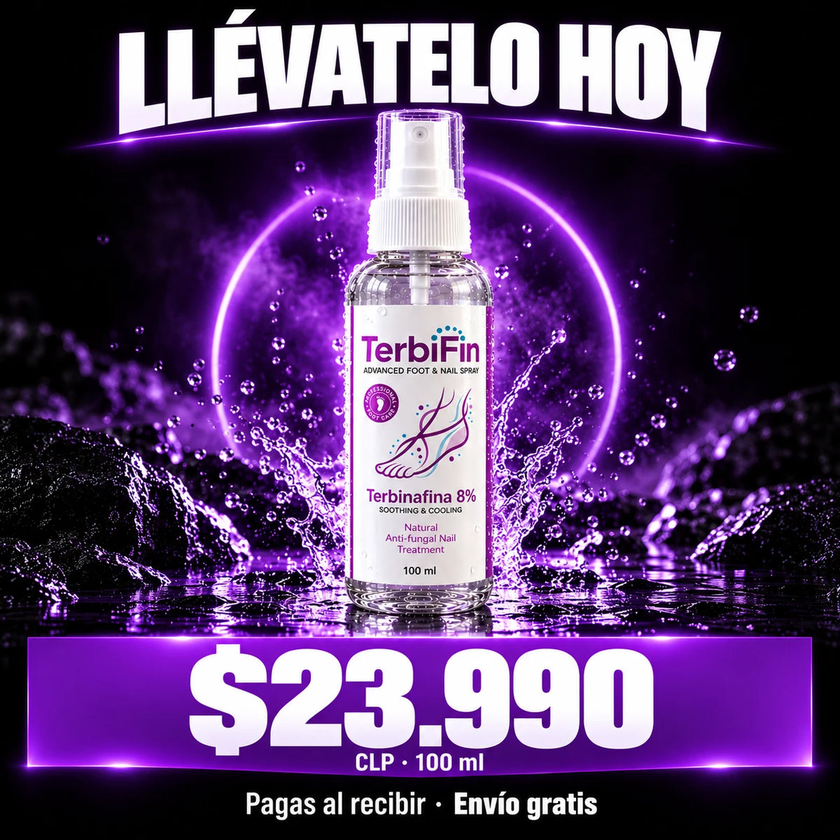 TerbiFin Spray 100 ml a $23.990 CLP, pagas al recibir y envío gratis a todo Chile